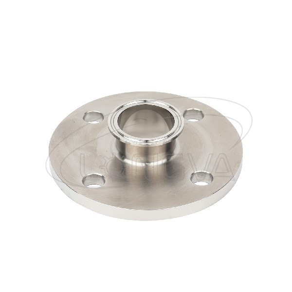 Straight tube flange with clamp ends